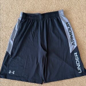 Under Armour Men's Athletic Shorts in Black and Gray